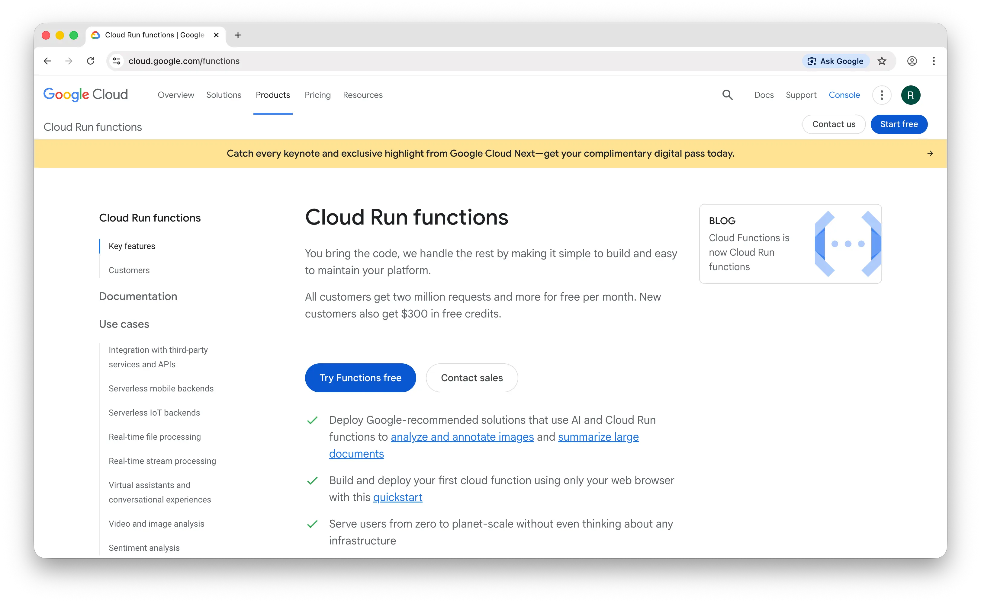 Google Cloud Functions