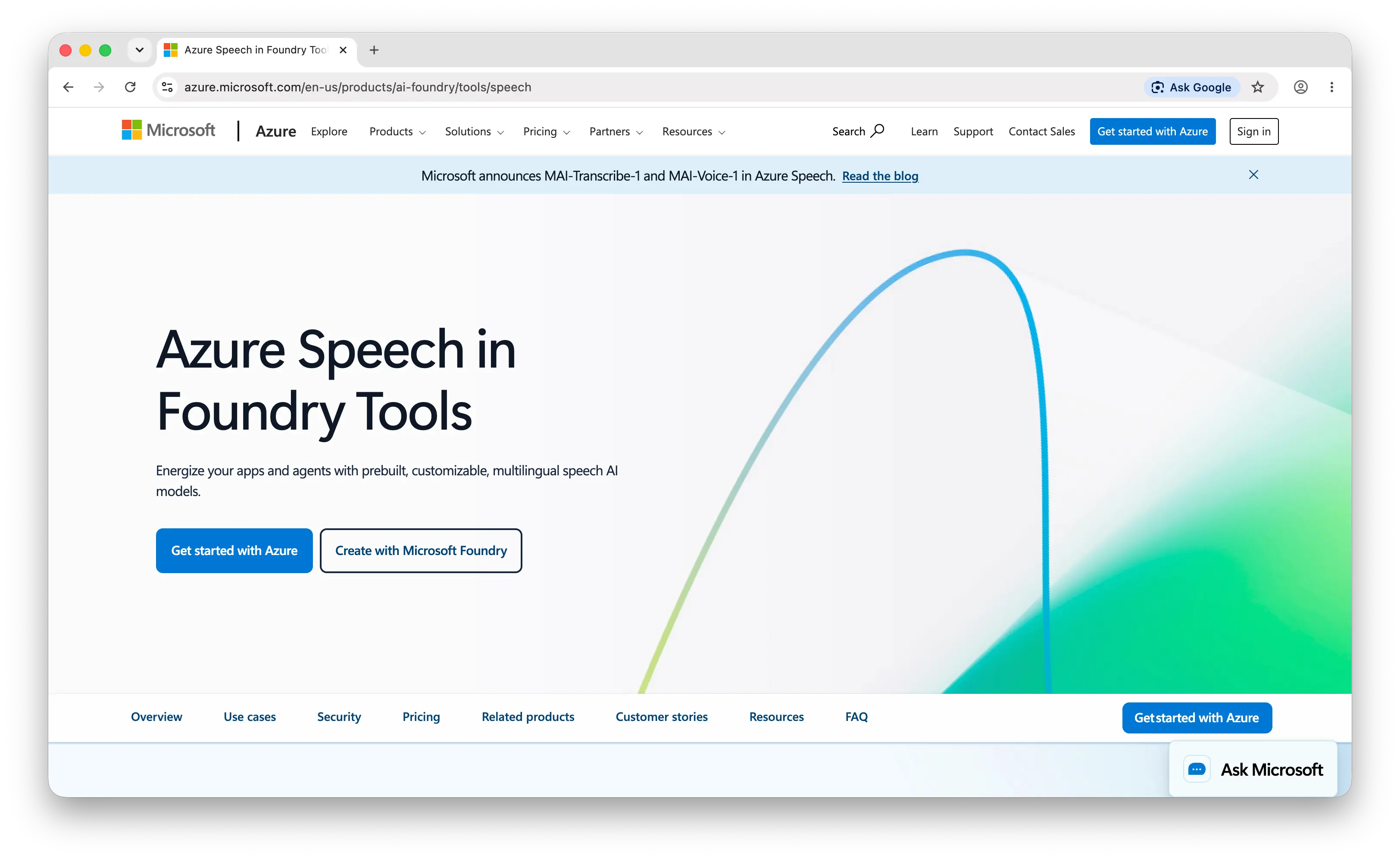 Microsoft Azure Text-to-Speech