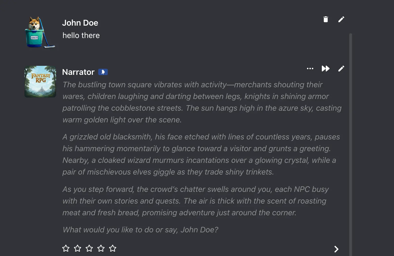 Janitor AI chat working with Puter AI model
