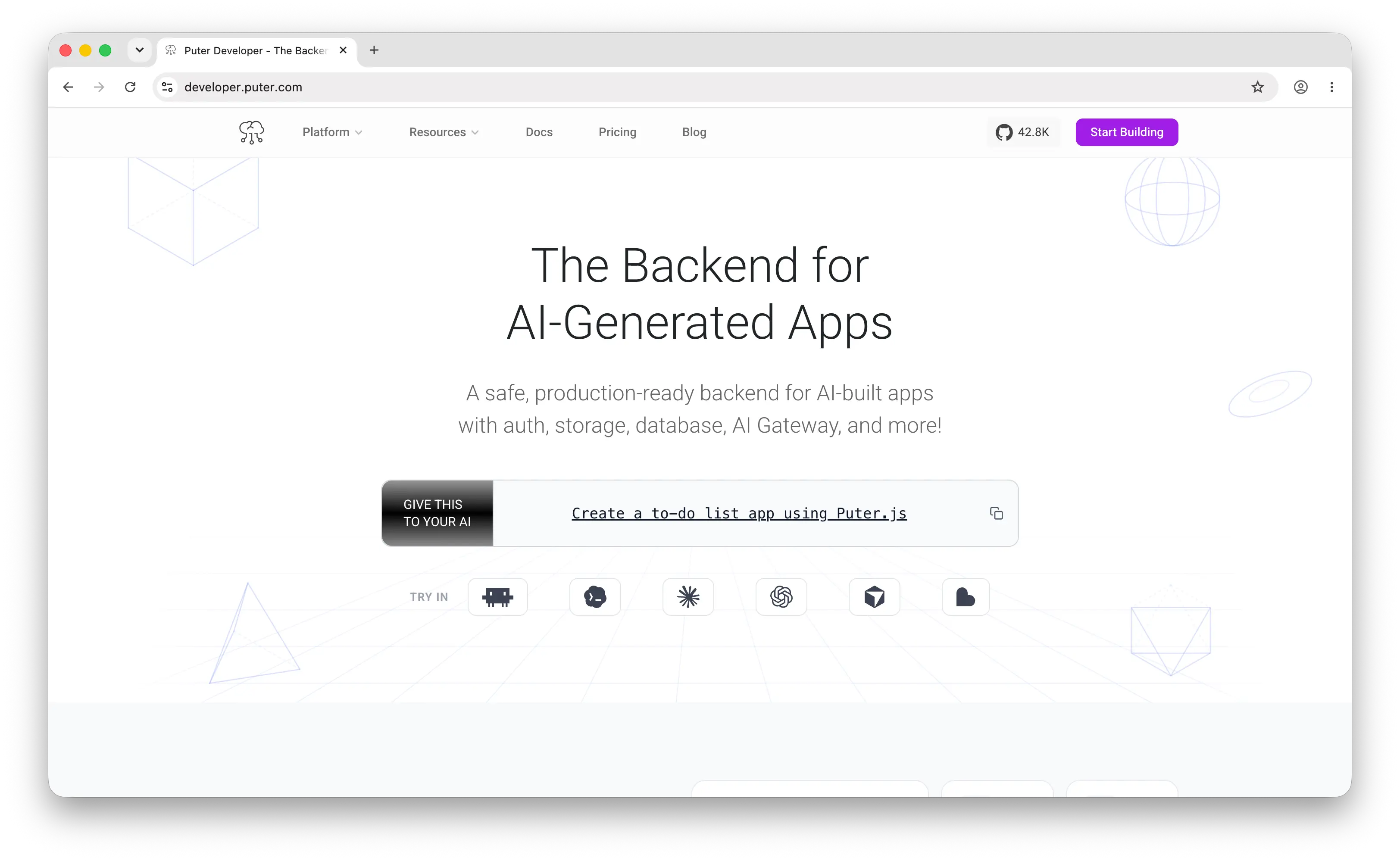 The same page with five CSS mistakes introduced