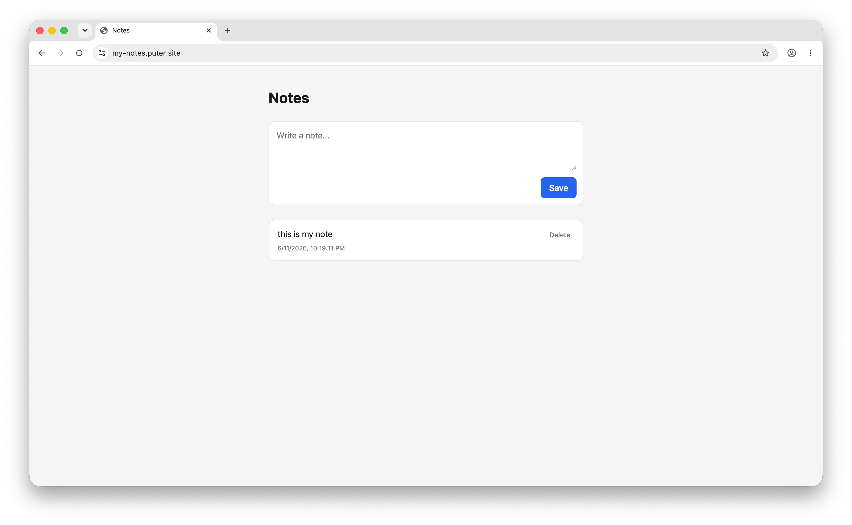 Website deployed to Puter