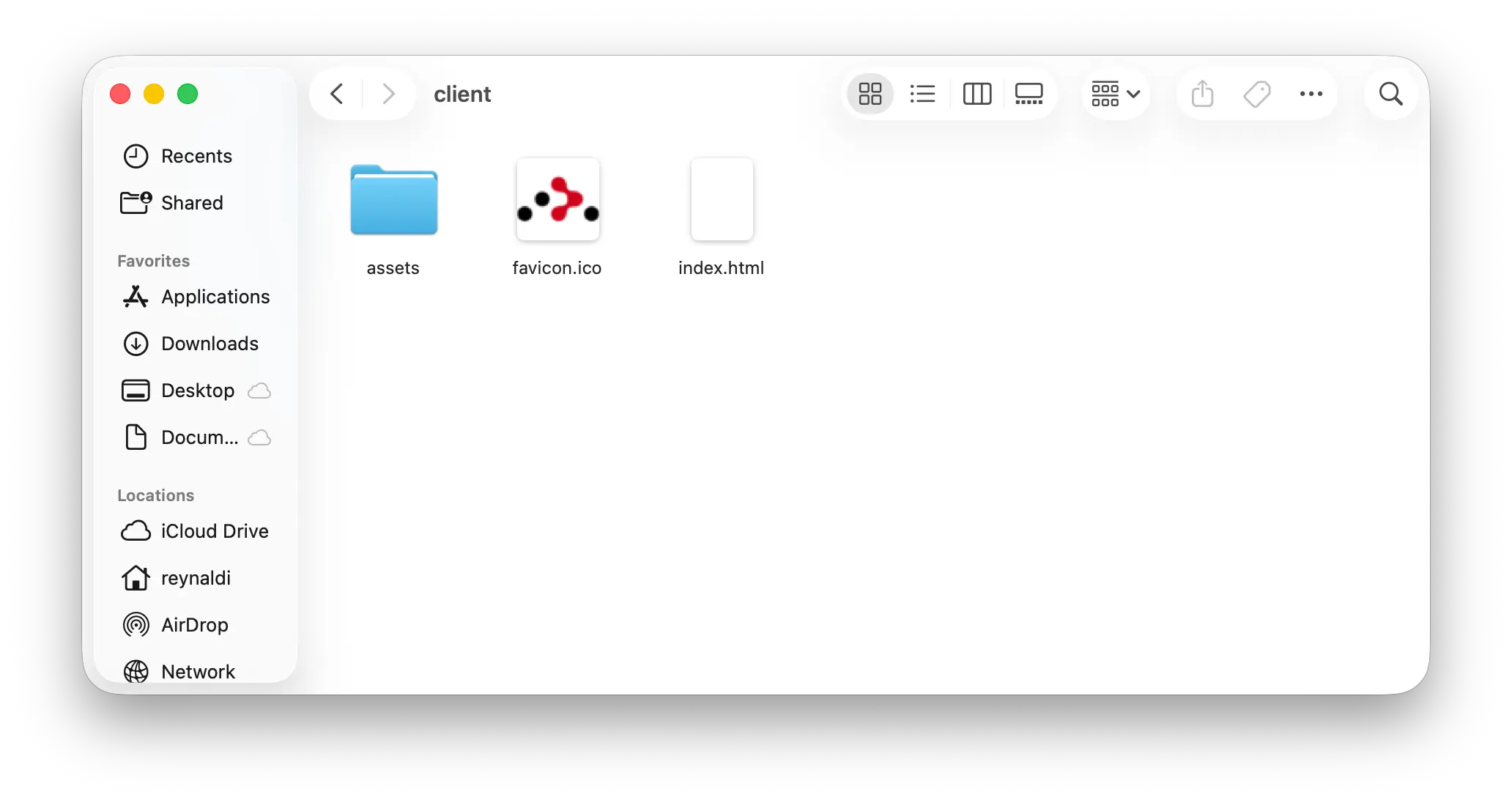 React Router static output folder